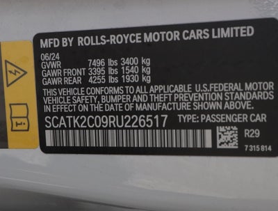 2024 Rolls-Royce Spectre Coupe