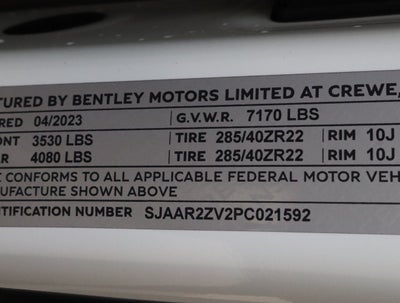2023 Bentley Bentayga Speed
