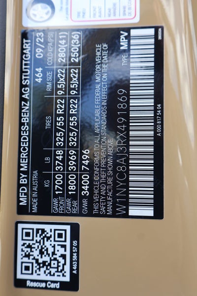 2024 Mercedes-Benz G-Class G 63 AMG® 4MATIC®