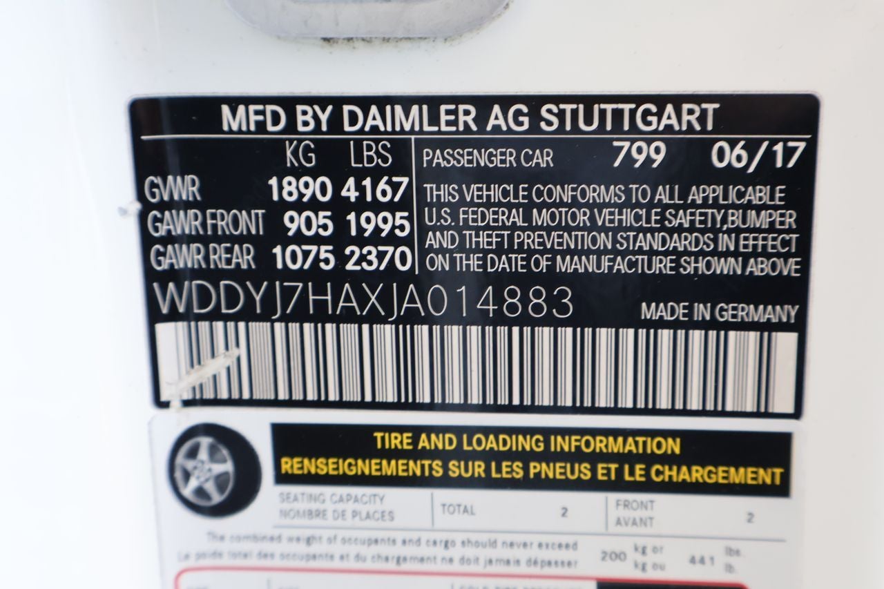 2018 Mercedes-Benz AMG® GT AMG® GT