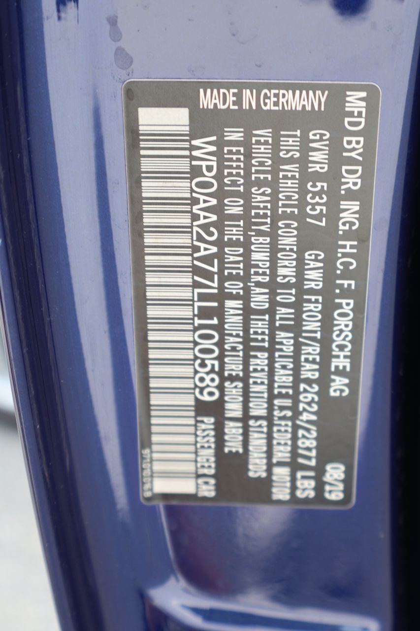 2020 Porsche Panamera 4