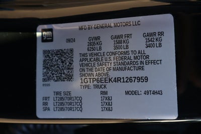 2024 GMC Canyon AT4X