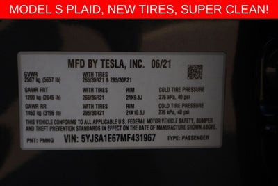 2021 Tesla Model S Plaid