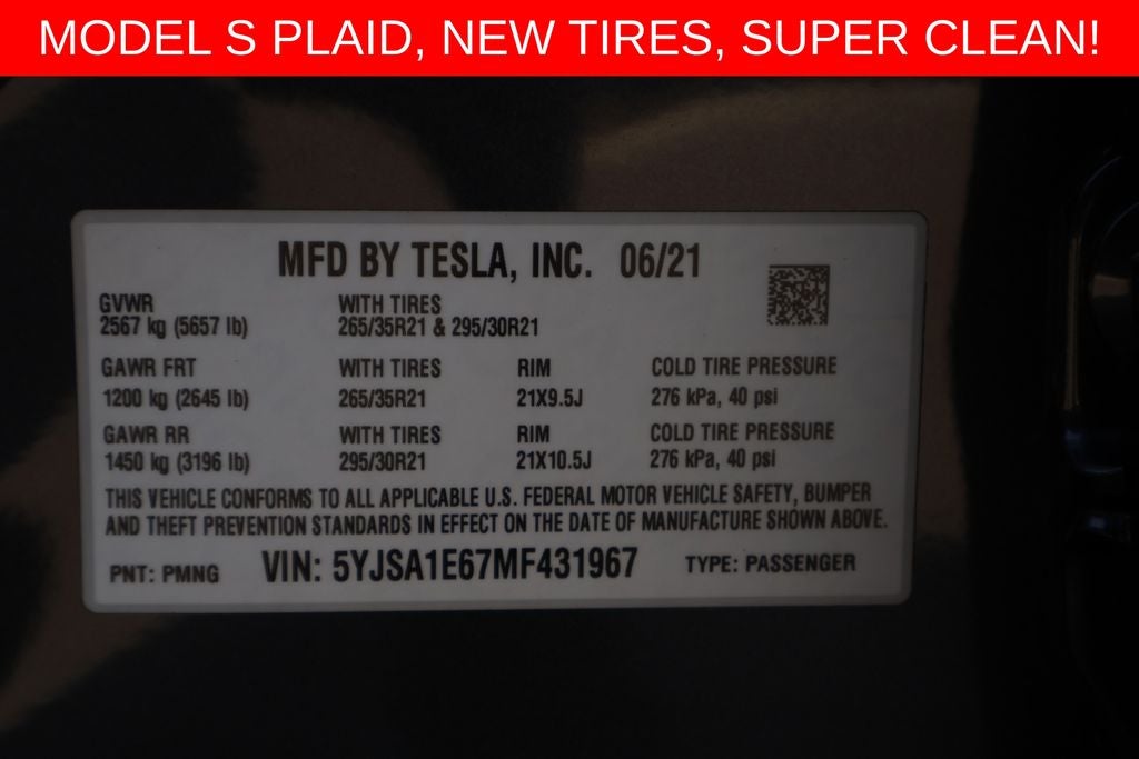 2021 Tesla Model S Plaid