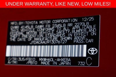 2026 Toyota Prius LE