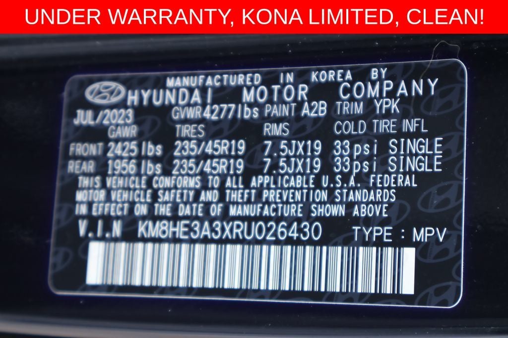 2024 Hyundai Kona Limited
