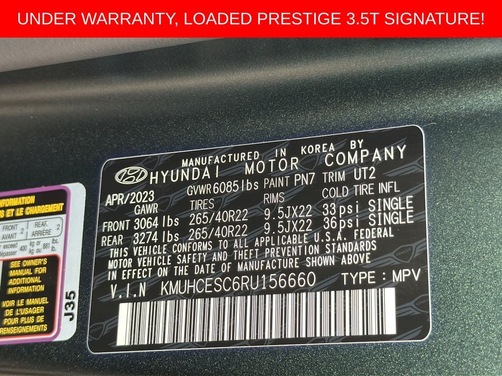 2024 Genesis GV80 3.5T Prestige Signature