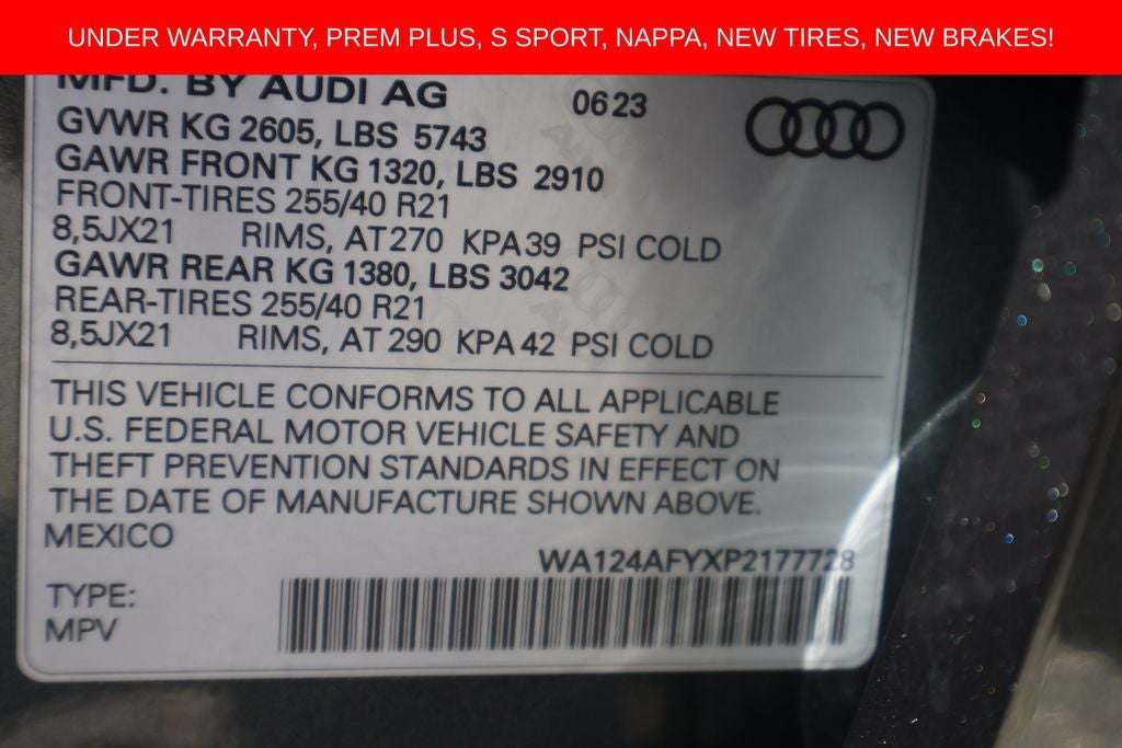 2023 Audi SQ5 Sportback Premium Plus quattro