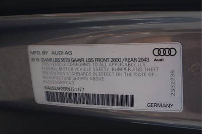 2019 Audi A7 3.0T Prestige quattro