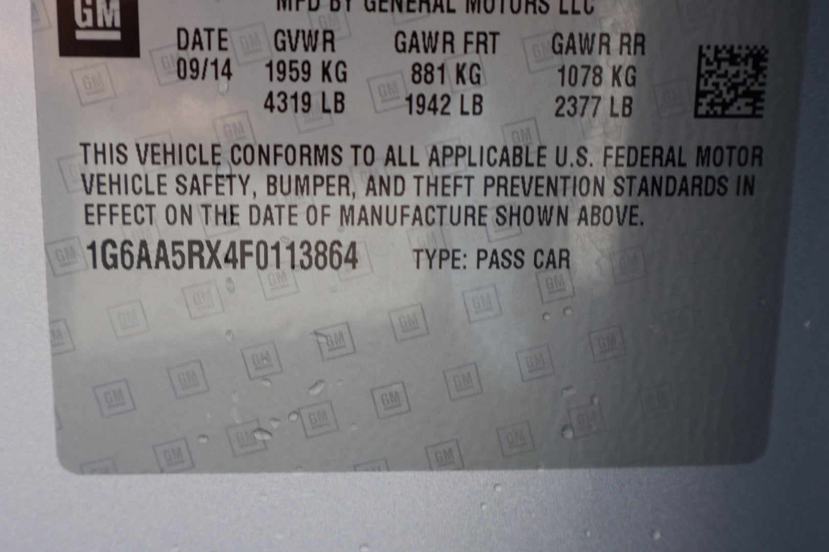 2015 Cadillac ATS Standard RWD