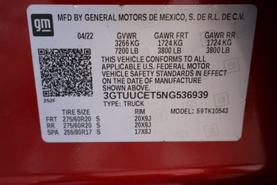 2022 GMC Sierra 1500 Elevation