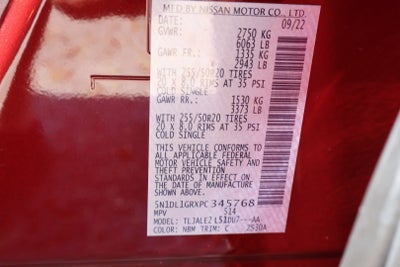 2023 INFINITI QX60 SENSORY