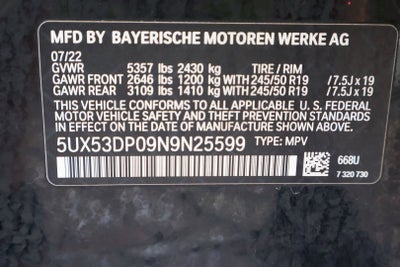 2022 BMW X3 xDrive30i