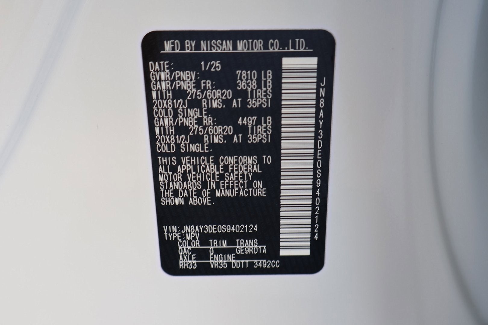 2025 Nissan Armada PRO-4X