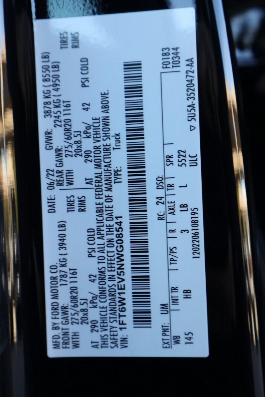 2022 Ford F-150 Lightning Pro