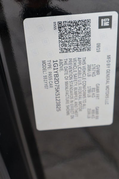 2019 Chevrolet Corvette Stingray 1LT