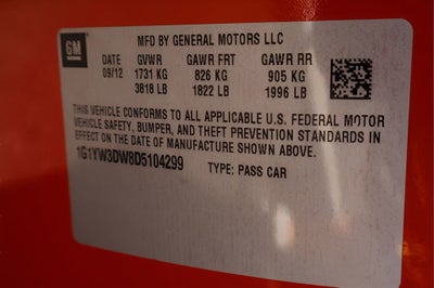 2013 Chevrolet Corvette Grand Sport Grand Sport 3LT