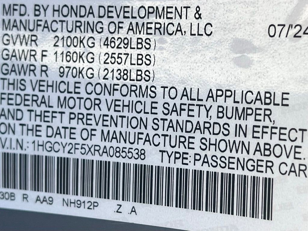 2024 Honda Accord Hybrid Sport