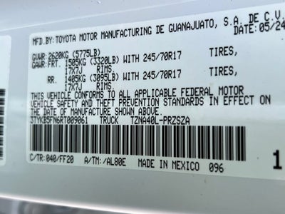 2024 Toyota Tacoma 2WD SR5