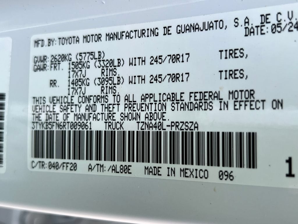 2024 Toyota Tacoma 2WD SR5