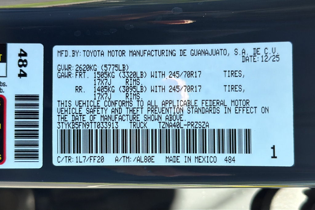 2026 Toyota Tacoma 2WD SR5
