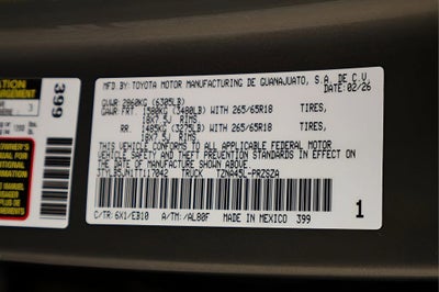 2026 Toyota Tacoma 4WD SR5