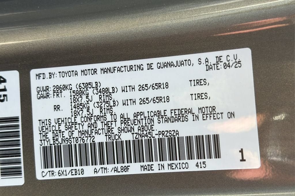 2025 Toyota Tacoma 4WD SR