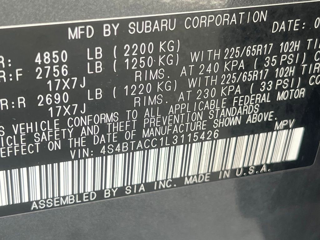 2020 Subaru Outback Premium