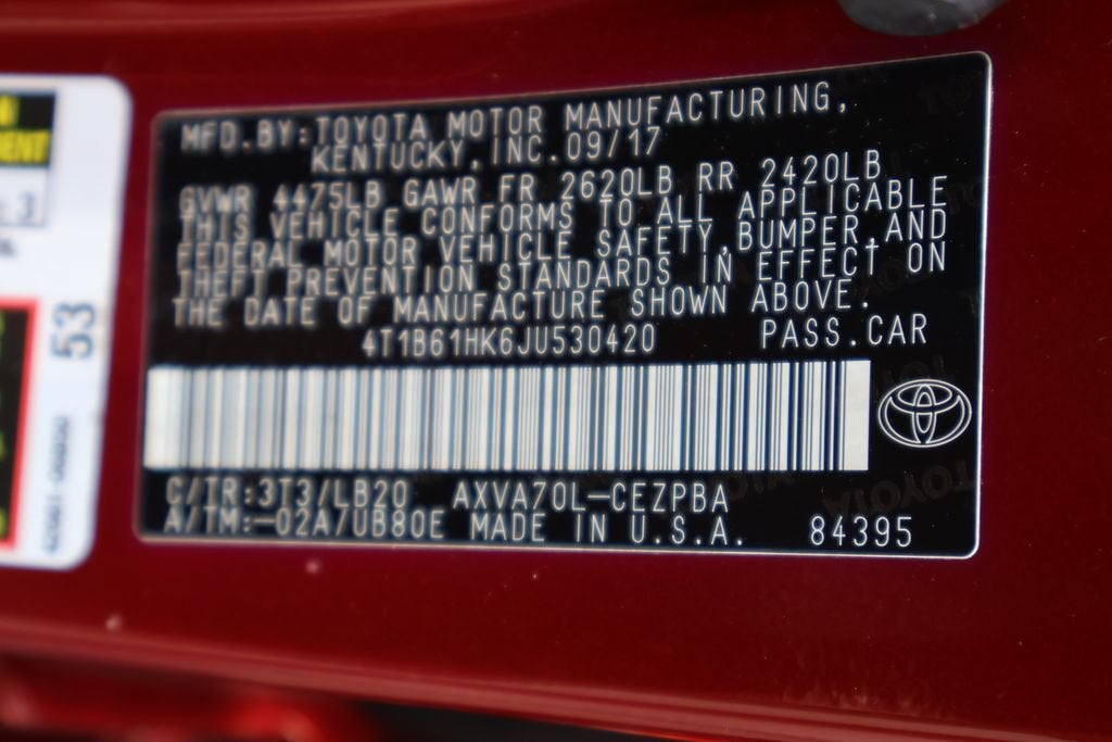2018 Toyota Camry XSE