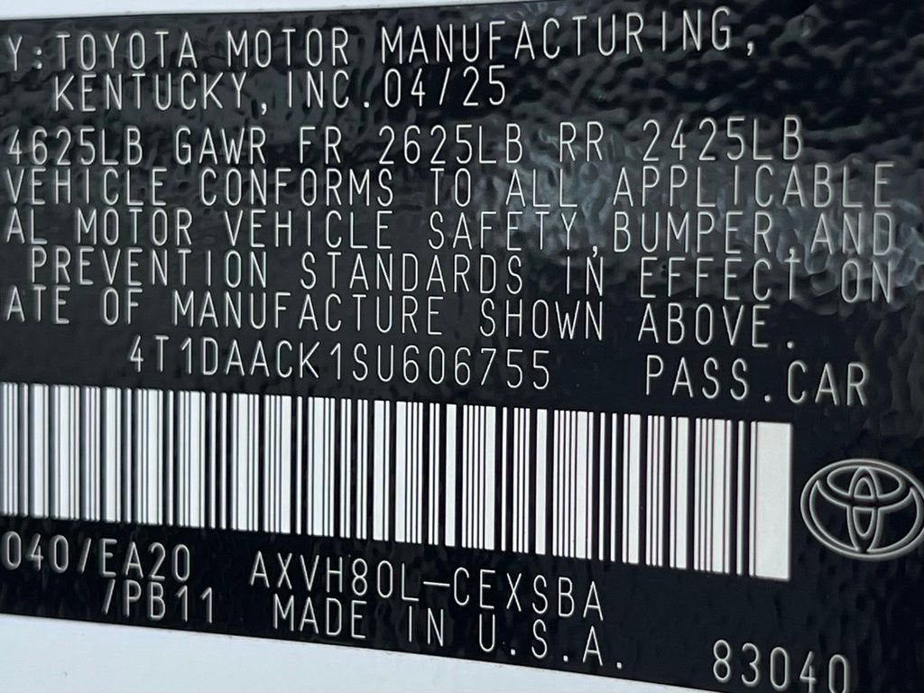 2025 Toyota Camry LE