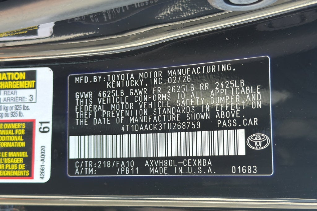 2026 Toyota Camry LE