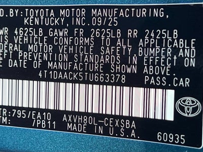 2026 Toyota Camry LE