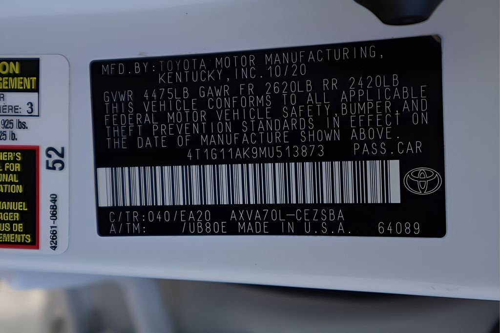 2021 Toyota Camry SE Nightshade