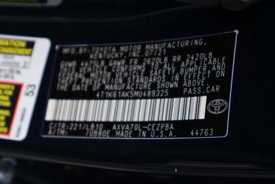 2021 Toyota Camry XSE