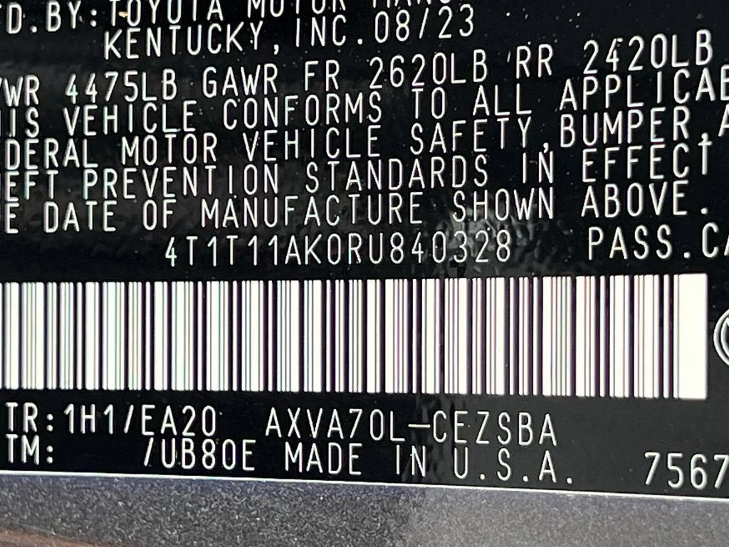2024 Toyota Camry SE