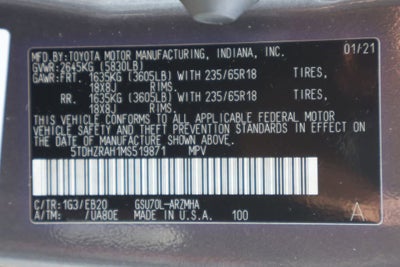 2021 Toyota Highlander XLE