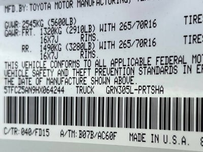 2017 Toyota Tacoma SR5