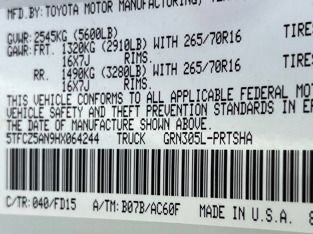 2017 Toyota Tacoma SR5