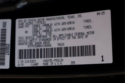 2025 Toyota Tundra 4WD TRD Pro Hybrid
