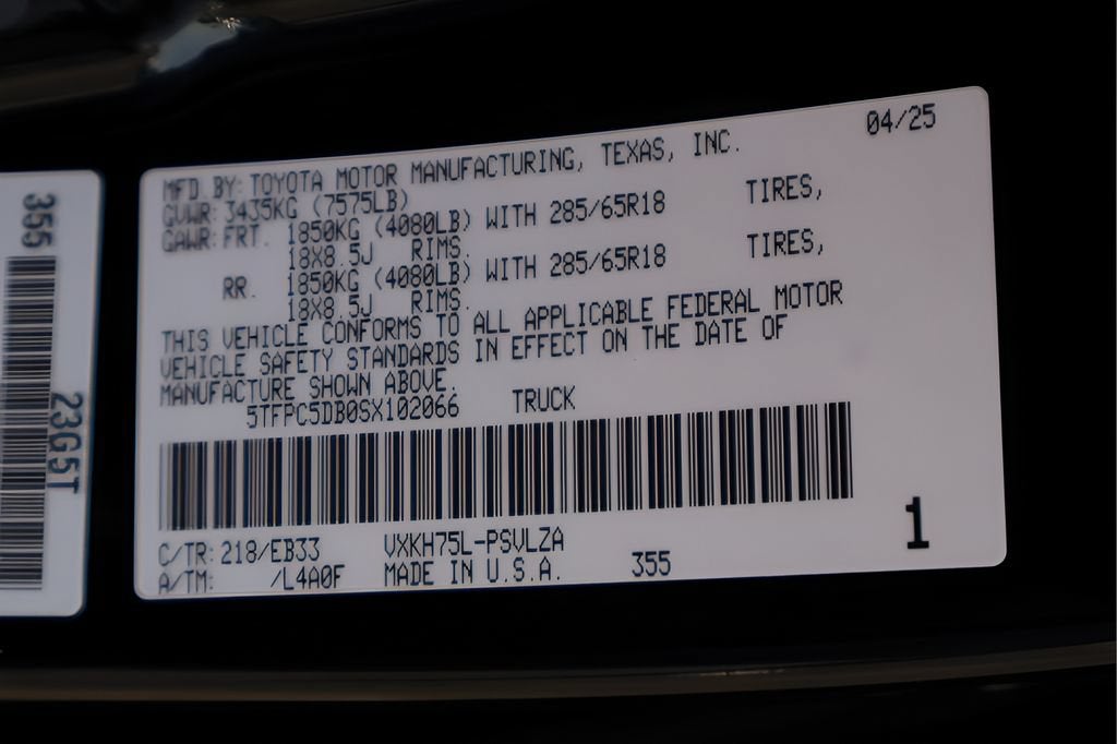 2025 Toyota Tundra 4WD TRD Pro Hybrid