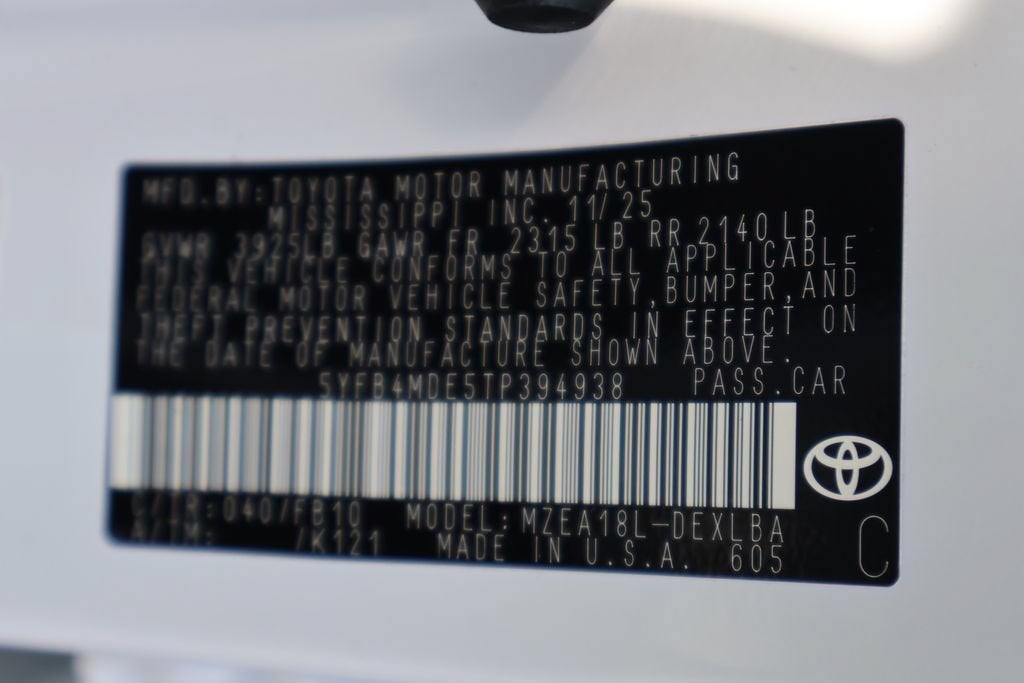 2026 Toyota Corolla LE