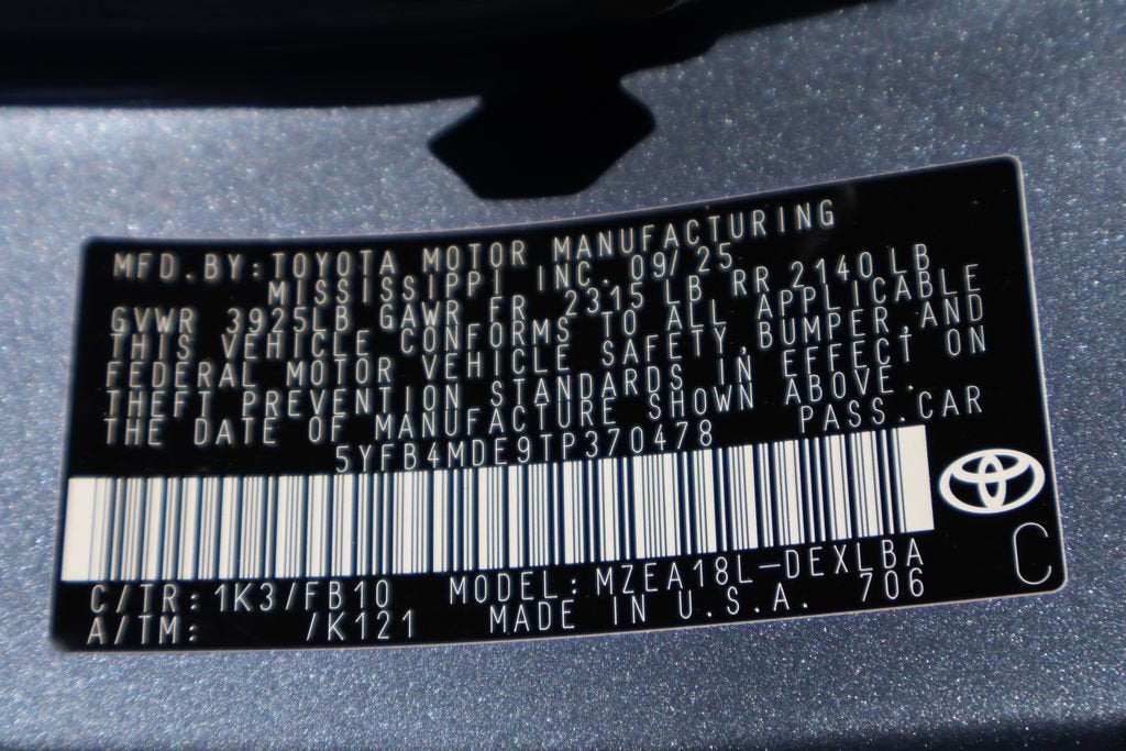 2026 Toyota Corolla LE