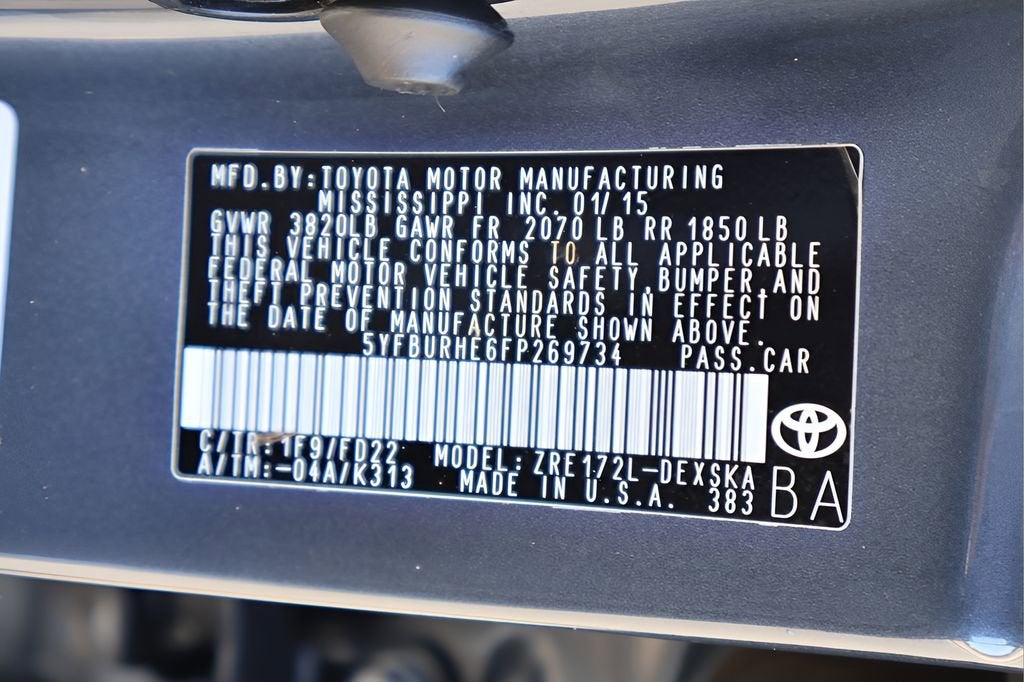 2015 Toyota Corolla L