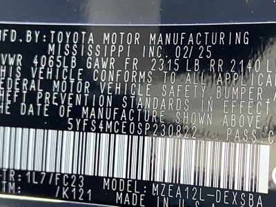 2025 Toyota Corolla SE