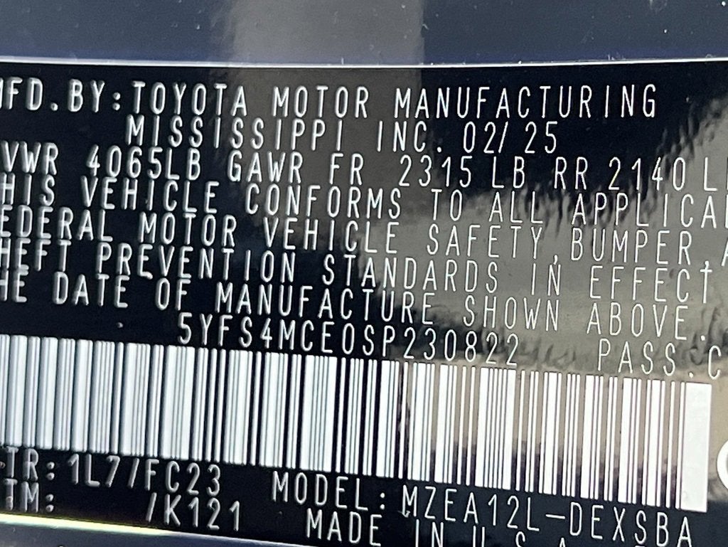 2025 Toyota Corolla SE