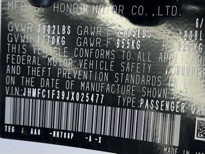 2018 Honda Civic Sedan EX-T