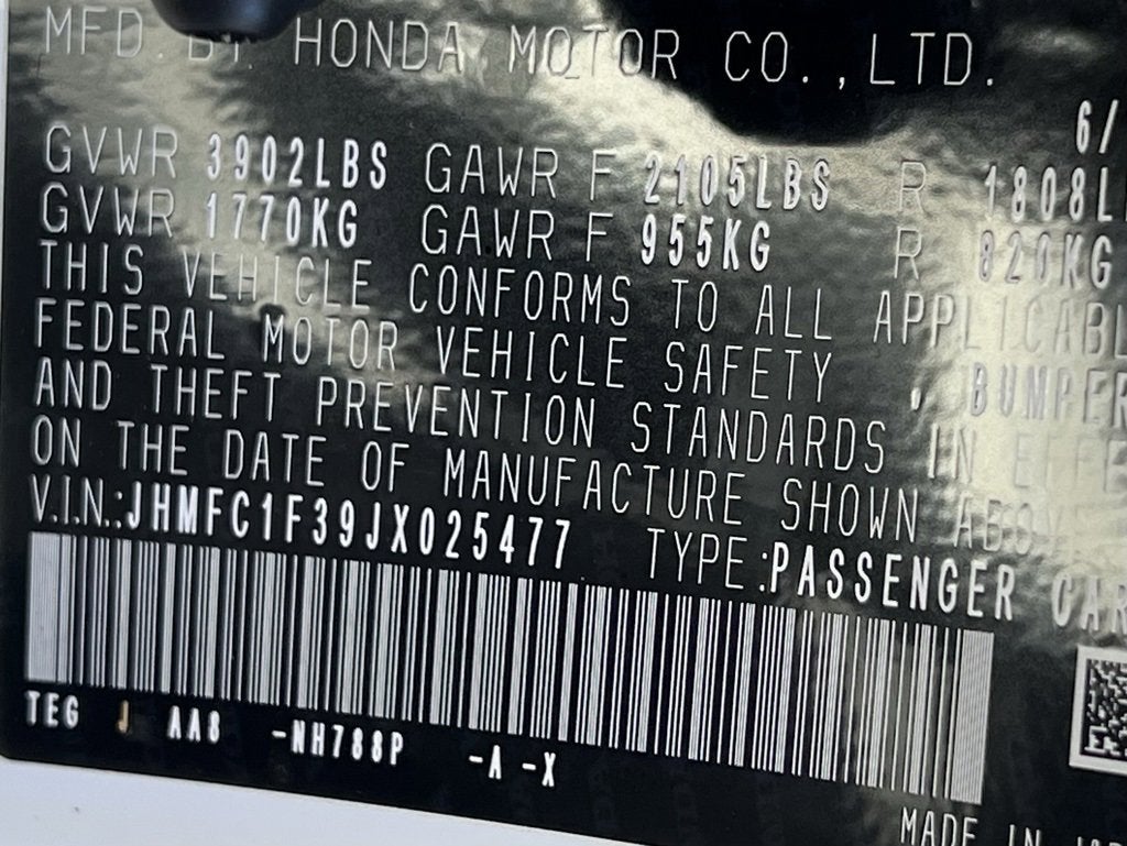 2018 Honda Civic Sedan EX-T