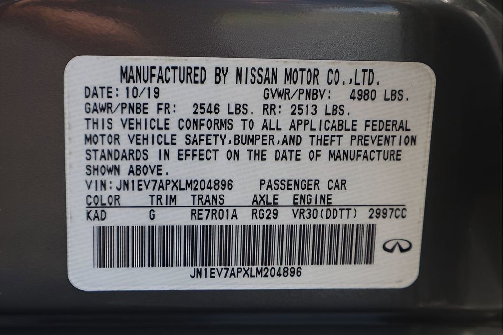 2020 INFINITI Q50 3.0t LUXE