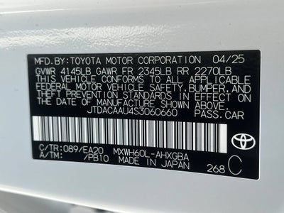 2025 Toyota Prius LE