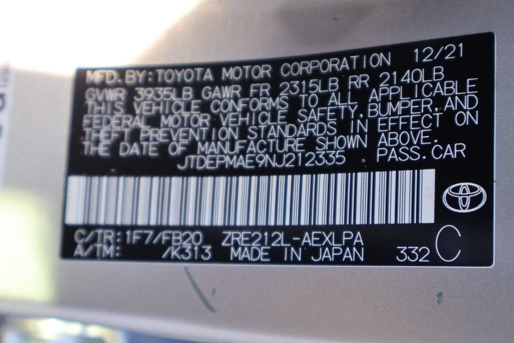 2022 Toyota Corolla LE